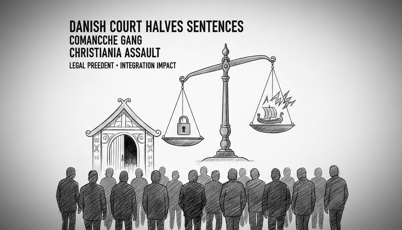 Danish Court Halves Sentences for Comanche Gang Members in Christiania Assault Case