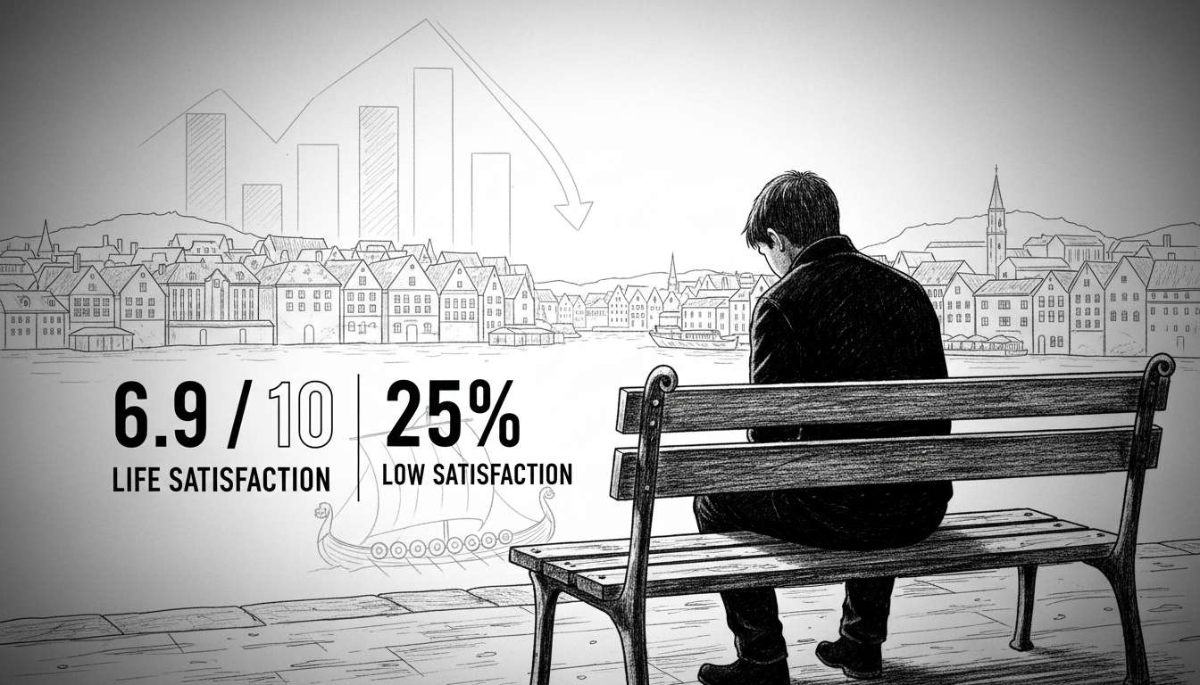 Nearly One in Four Norwegians Report Low Life Satisfaction