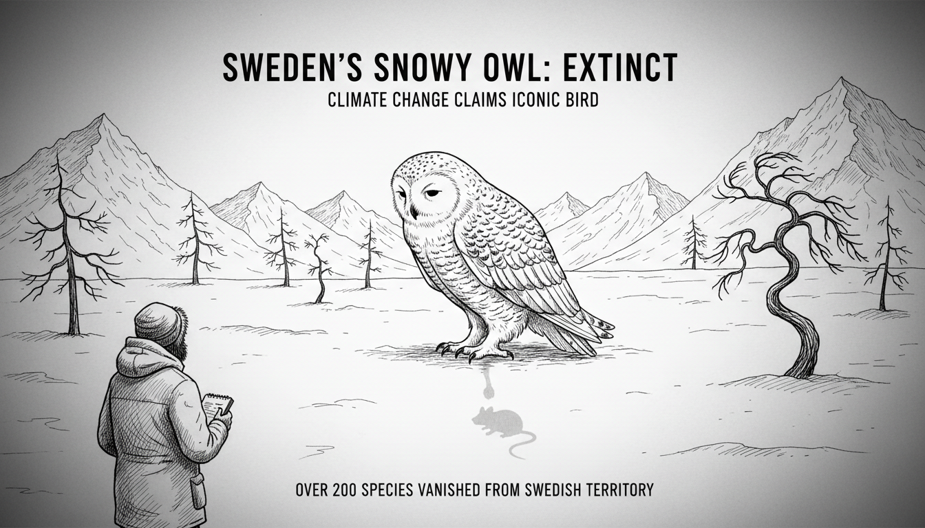 Snowy Owl Declared Extinct in Sweden as Bird Populations Decline