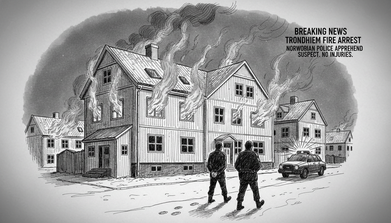 Person Arrested After Fire Incident at Trondheim Apartment Complex