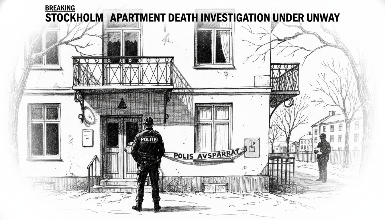 Stockholm Apartment Death Investigation Underway