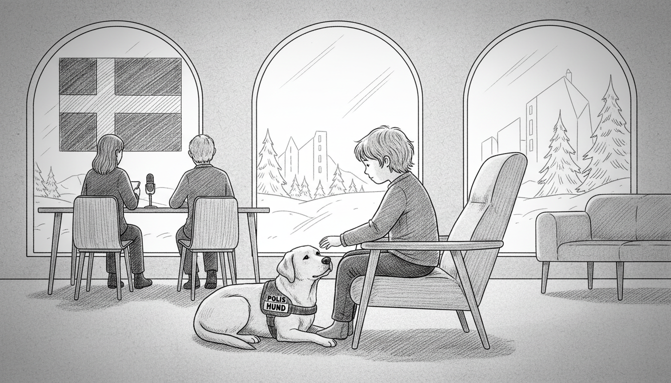 Police Dogs Assist Vulnerable Children During Interviews in Sweden