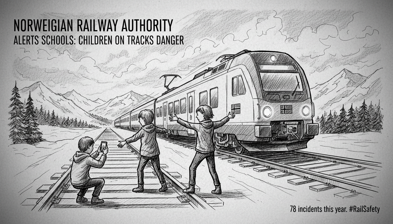 Norwegian Railway Authority Alarms Schools Over Children Playing on Tracks