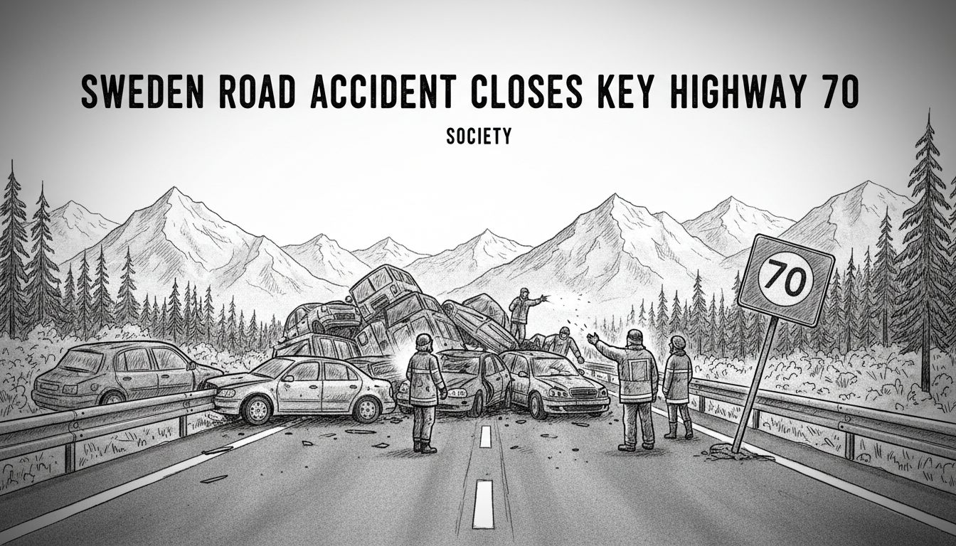 Sweden Road Accident Closes Key Highway 70