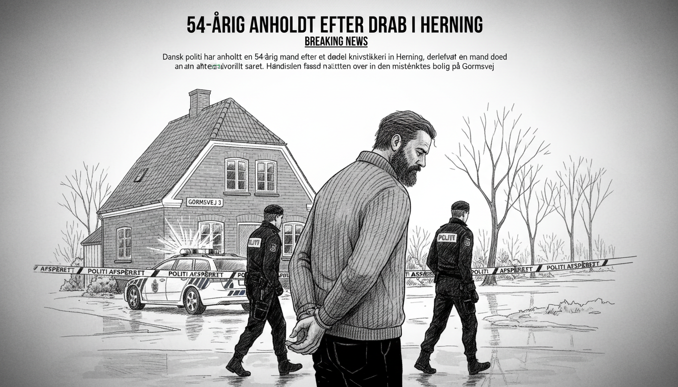 Police arrest 54-year-old after fatal stabbing in Herning