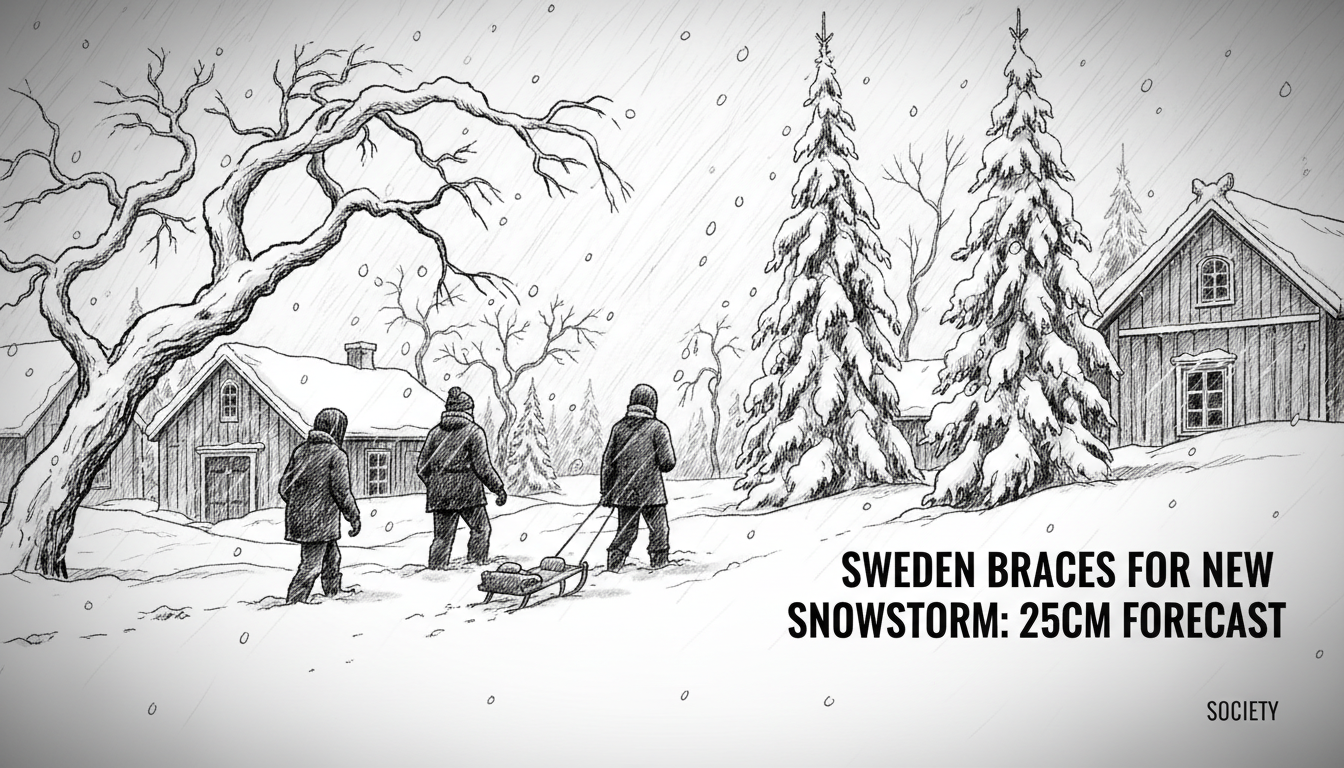 Sweden Braces for New Snowstorm: 25cm Forecast