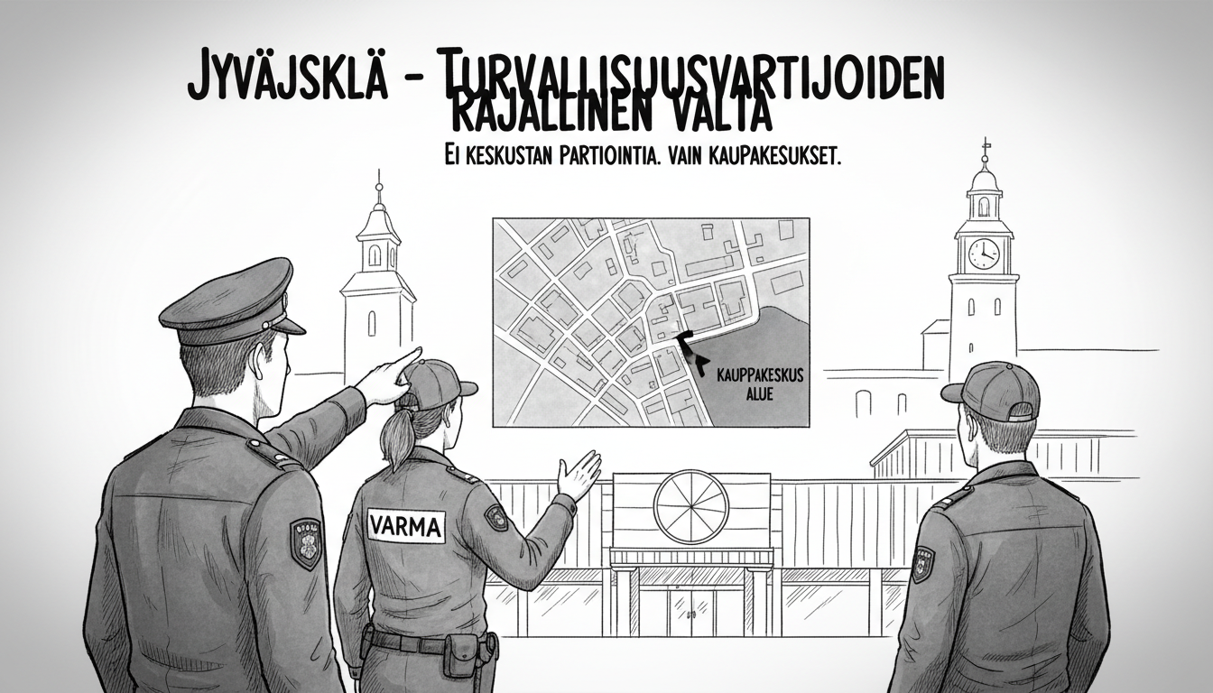 Finnish Police Clarify Security Guard Trial Rules in Jyväskylä City Center