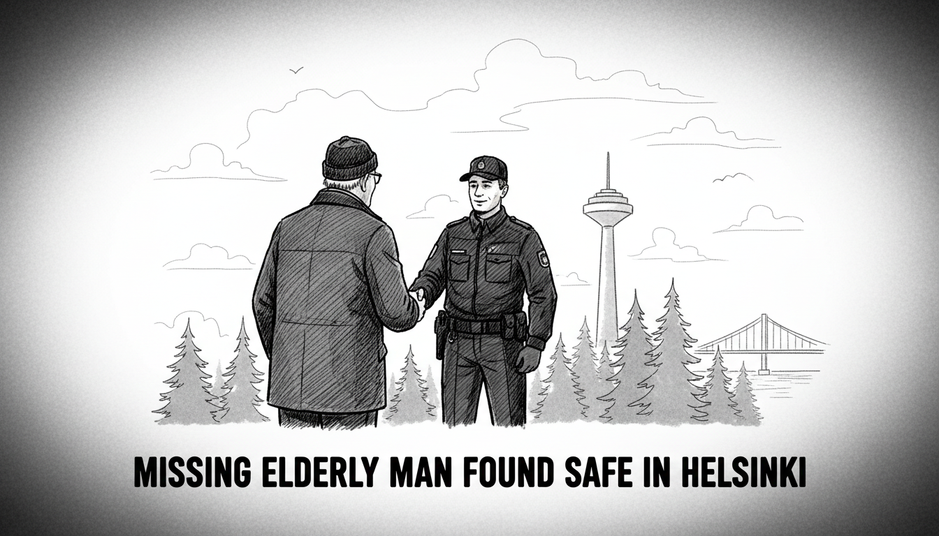 Missing Elderly Man Found Safe in Helsinki District