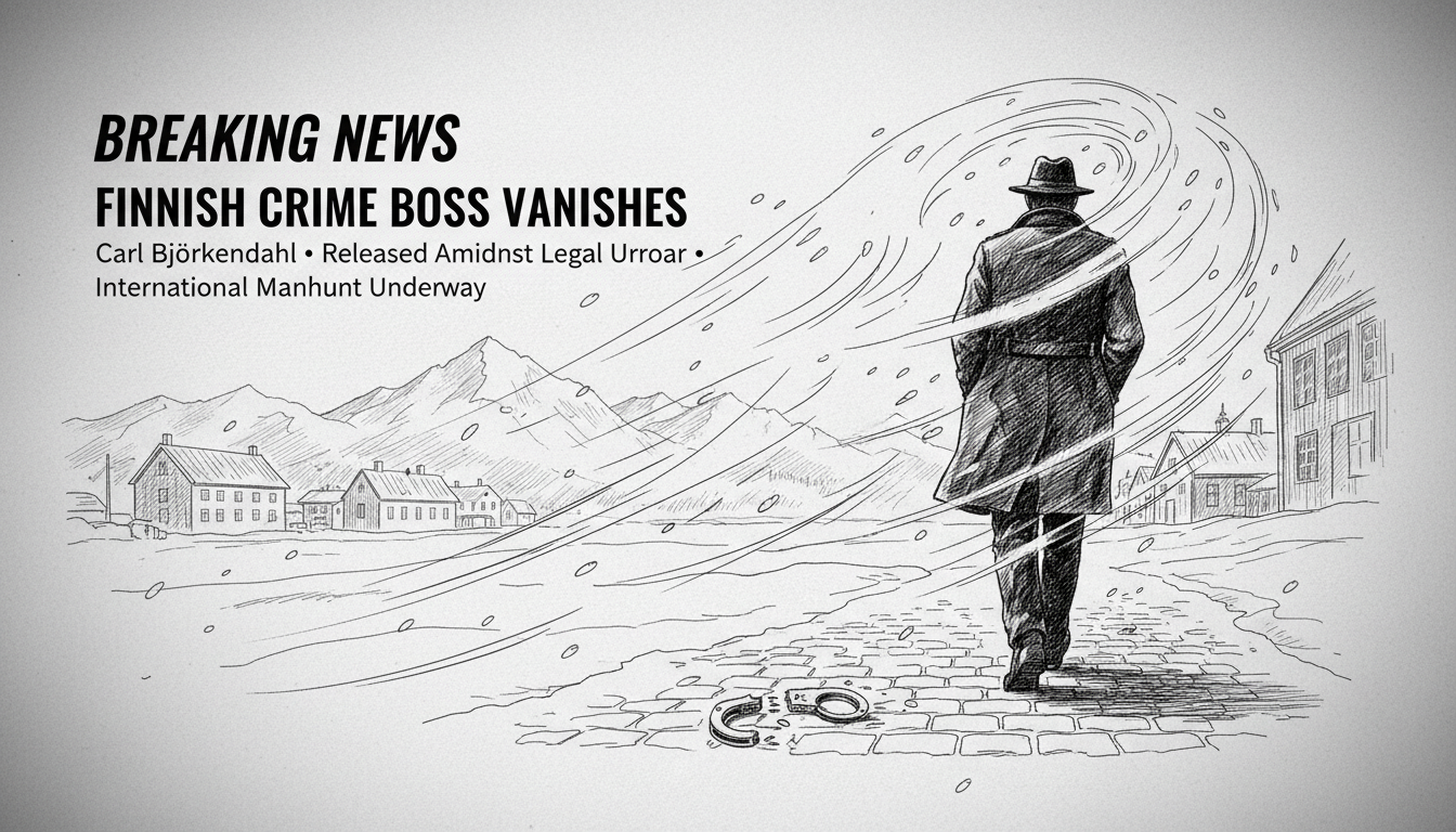 Finnish Crime Boss Released and Vanishes Amid Legal Controversy