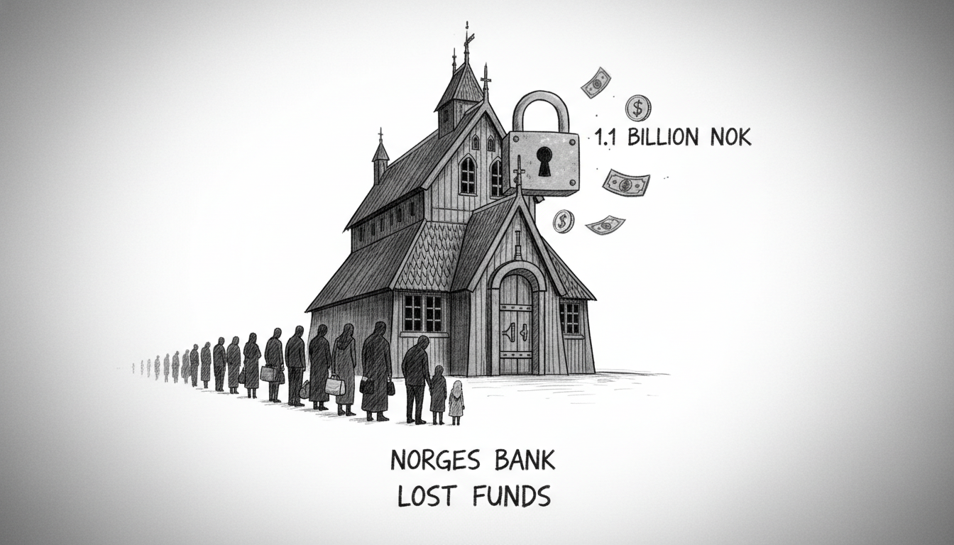 Norwegian Central Bank Holds 1.1 Billion Kroner From Bank Customers