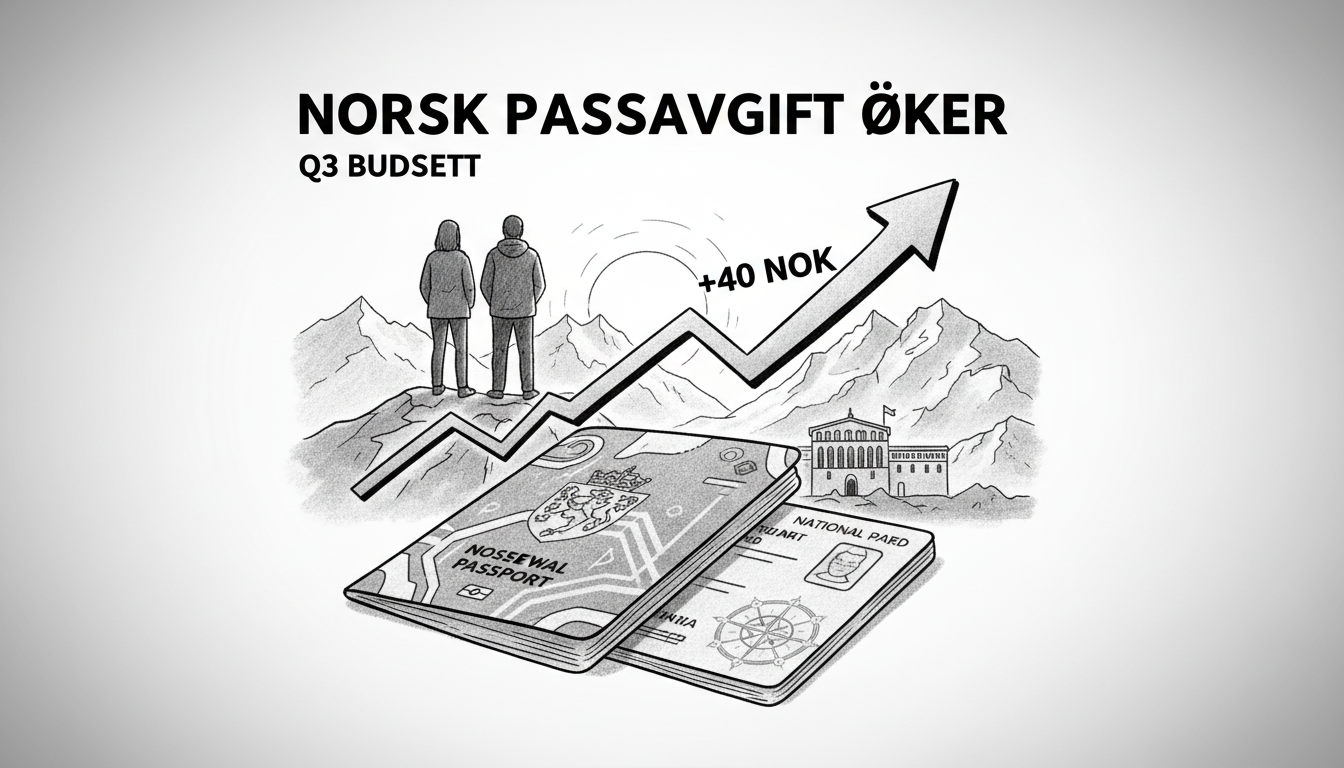 Norwegian Government Proposes Passport Price Increase in Third Quarter Budget