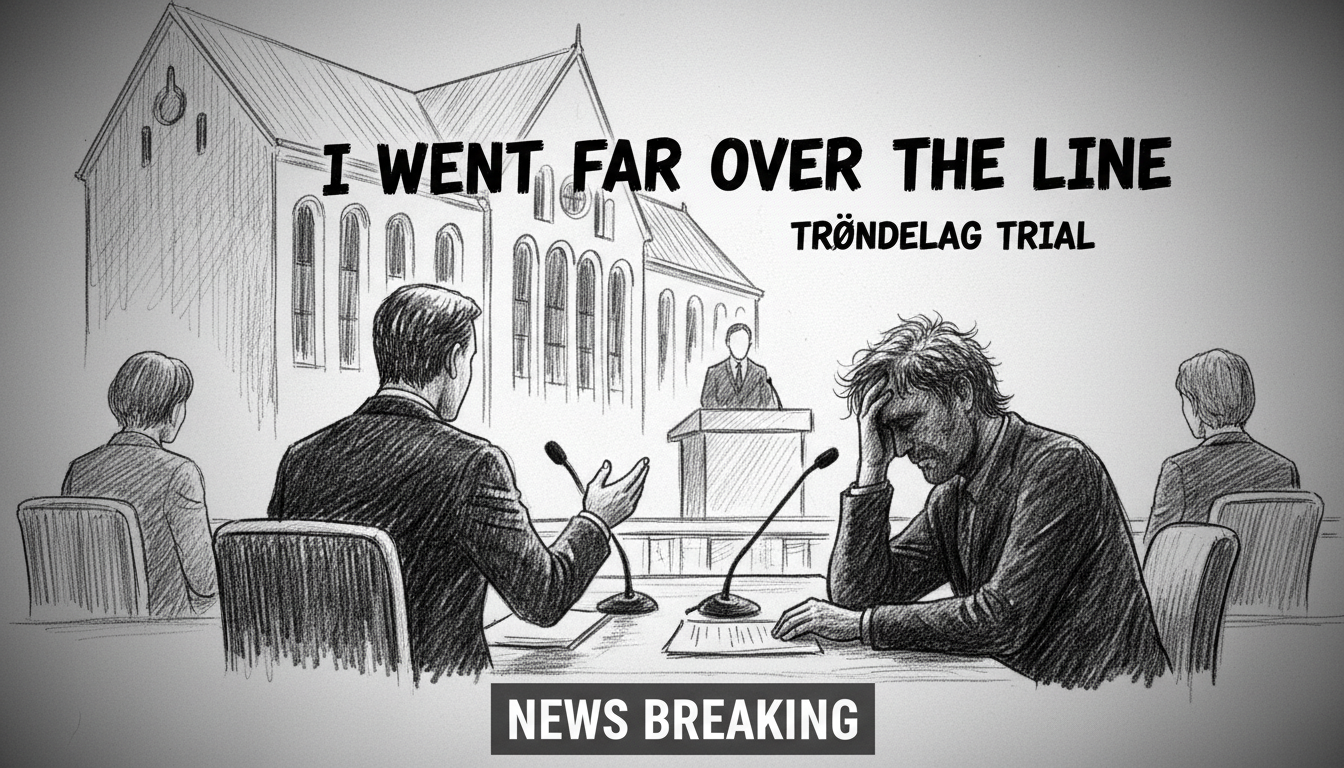 Murder Defendant: 'I Went Far Over the Line' in Trøndelag Trial