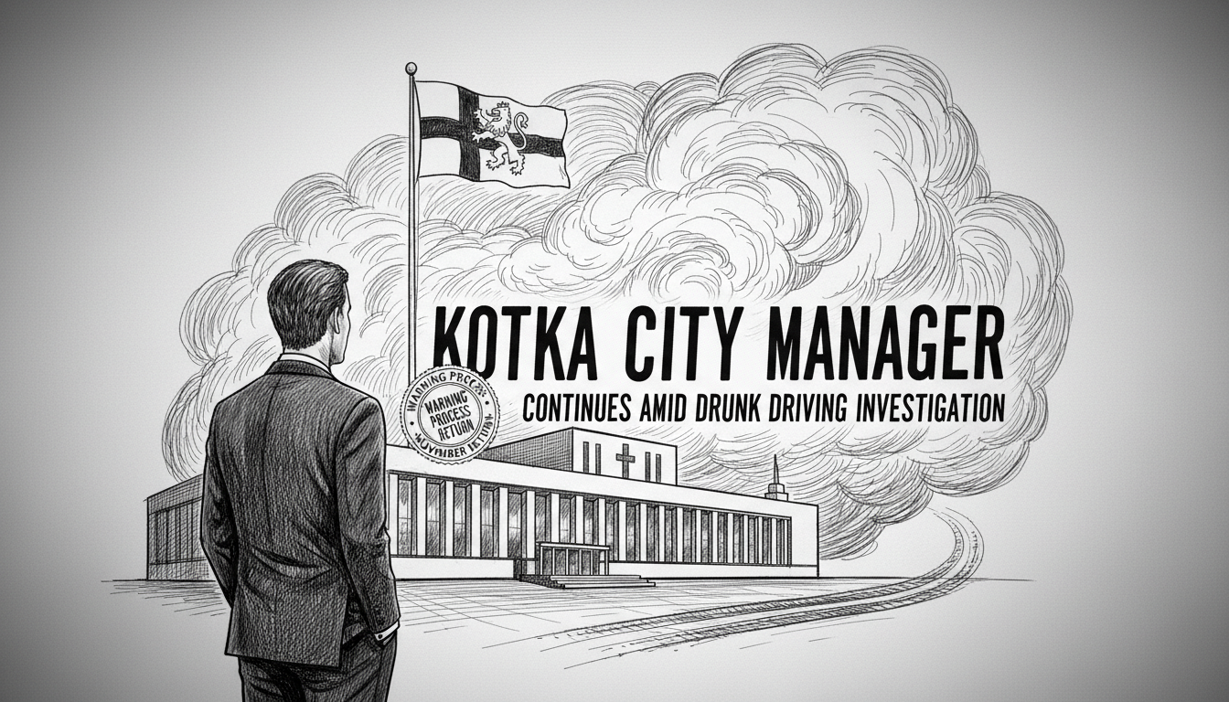 Kotka City Manager Continues Role Amid Drunk Driving Investigation