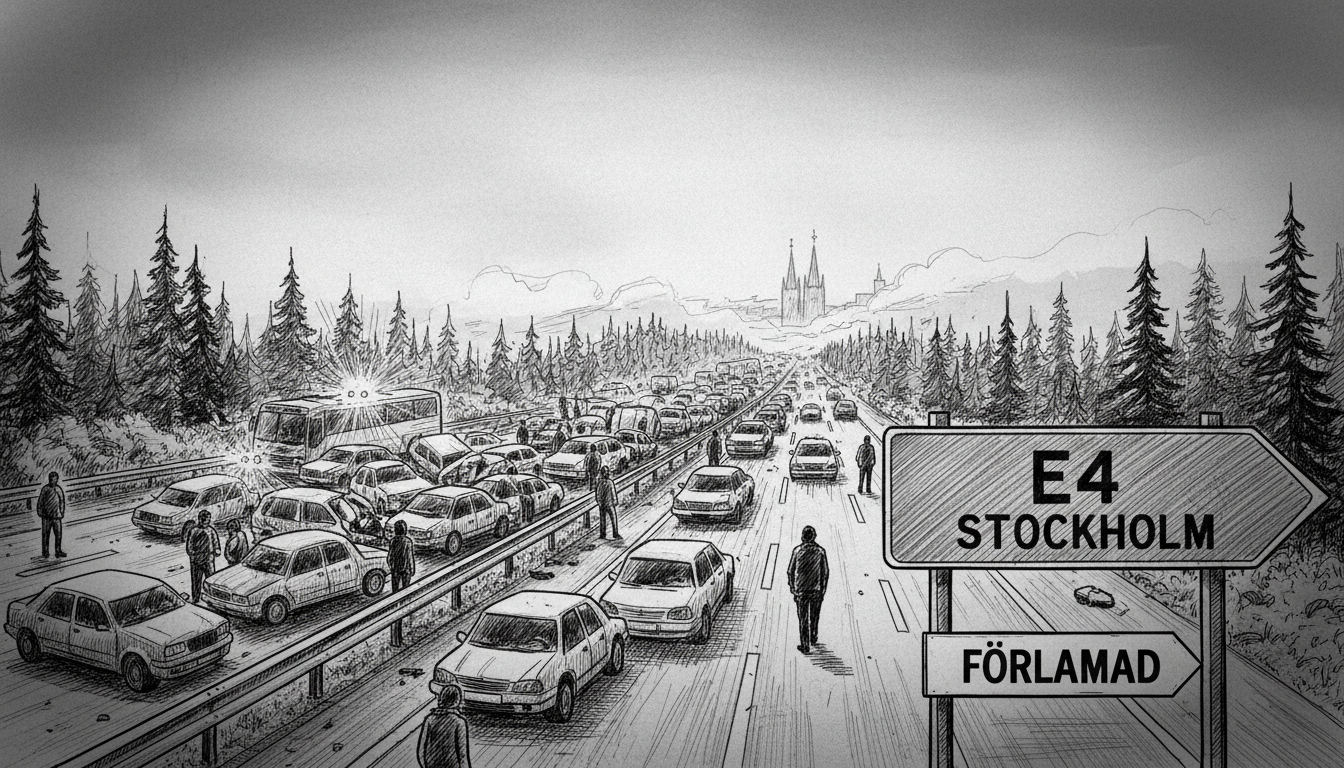 Sweden's E4 Highway Paralyzed: Major Stockholm Crash
