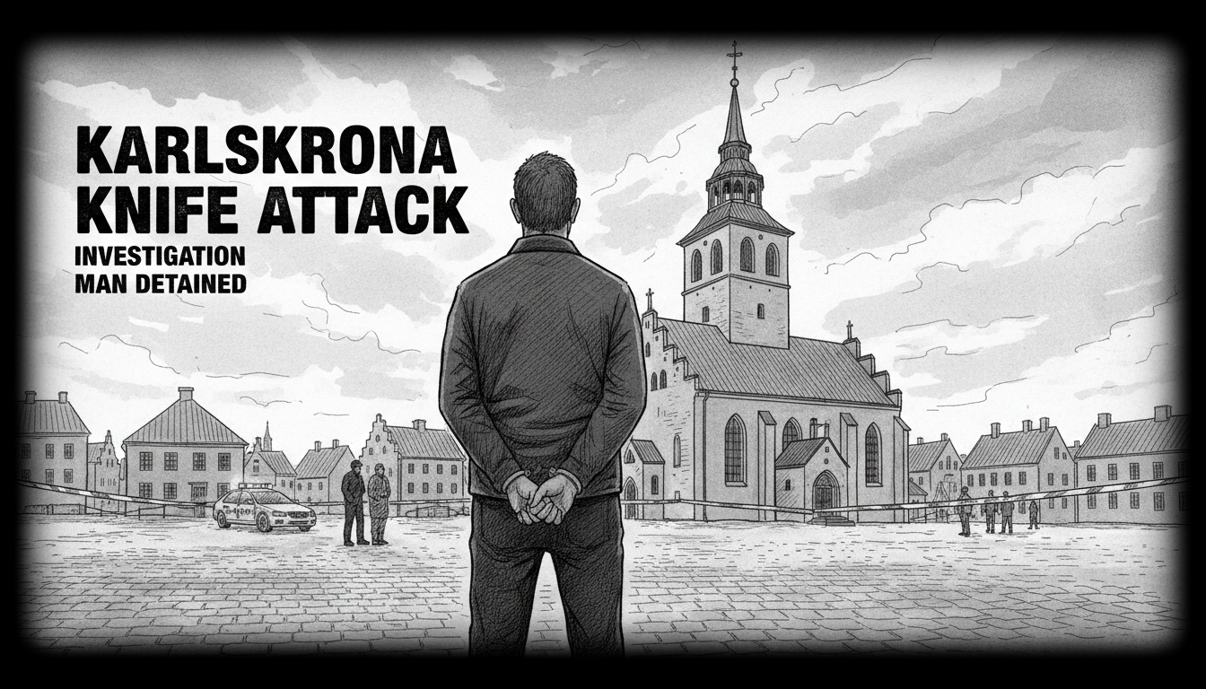 Man Detained in Karlskrona Knife Attack Investigation