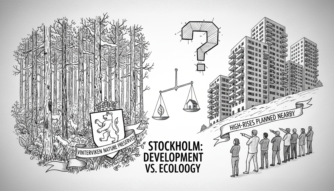 Stockholm Protects Vinterviken Nature While High-Rises Planned Nearby