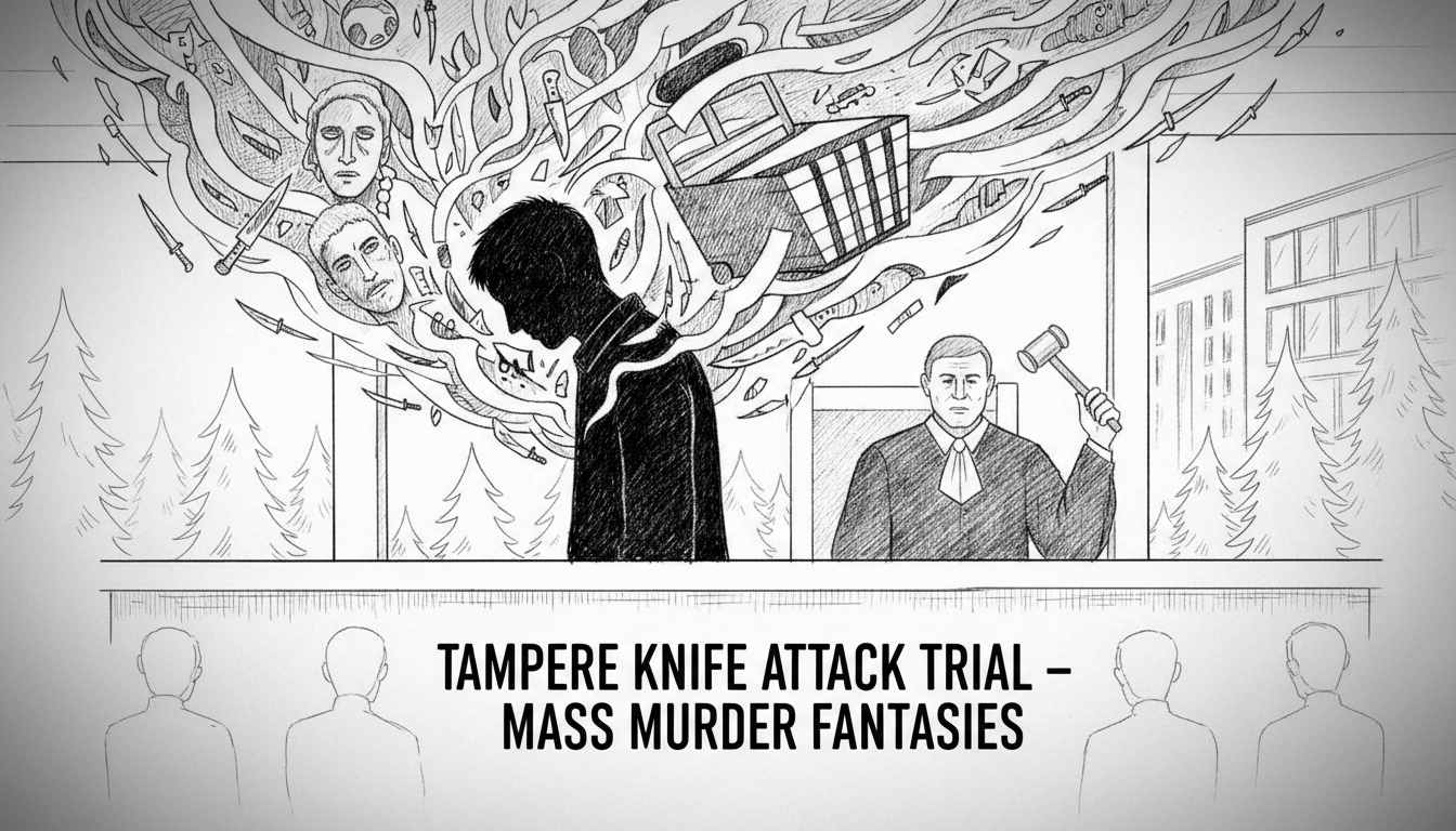 Tampere Shopping Center Knife Attack Trial Reveals Mass Murder Fantasies