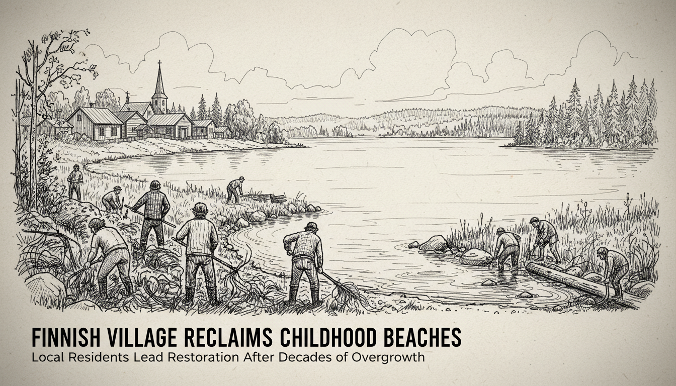 Finnish Village Restores Childhood Beaches After Alarming Overgrowth
