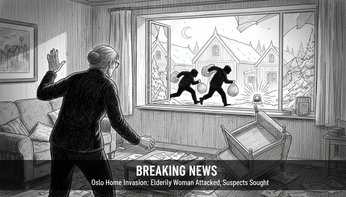 Elderly Woman Attacked in Oslo Home Invasion