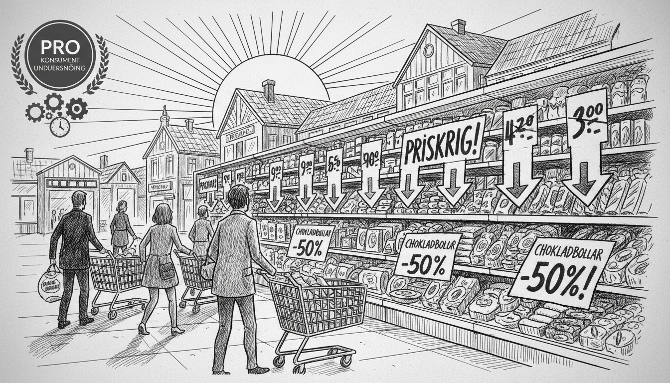 Swedish Supermarkets Wage Price War Ahead of Consumer Survey