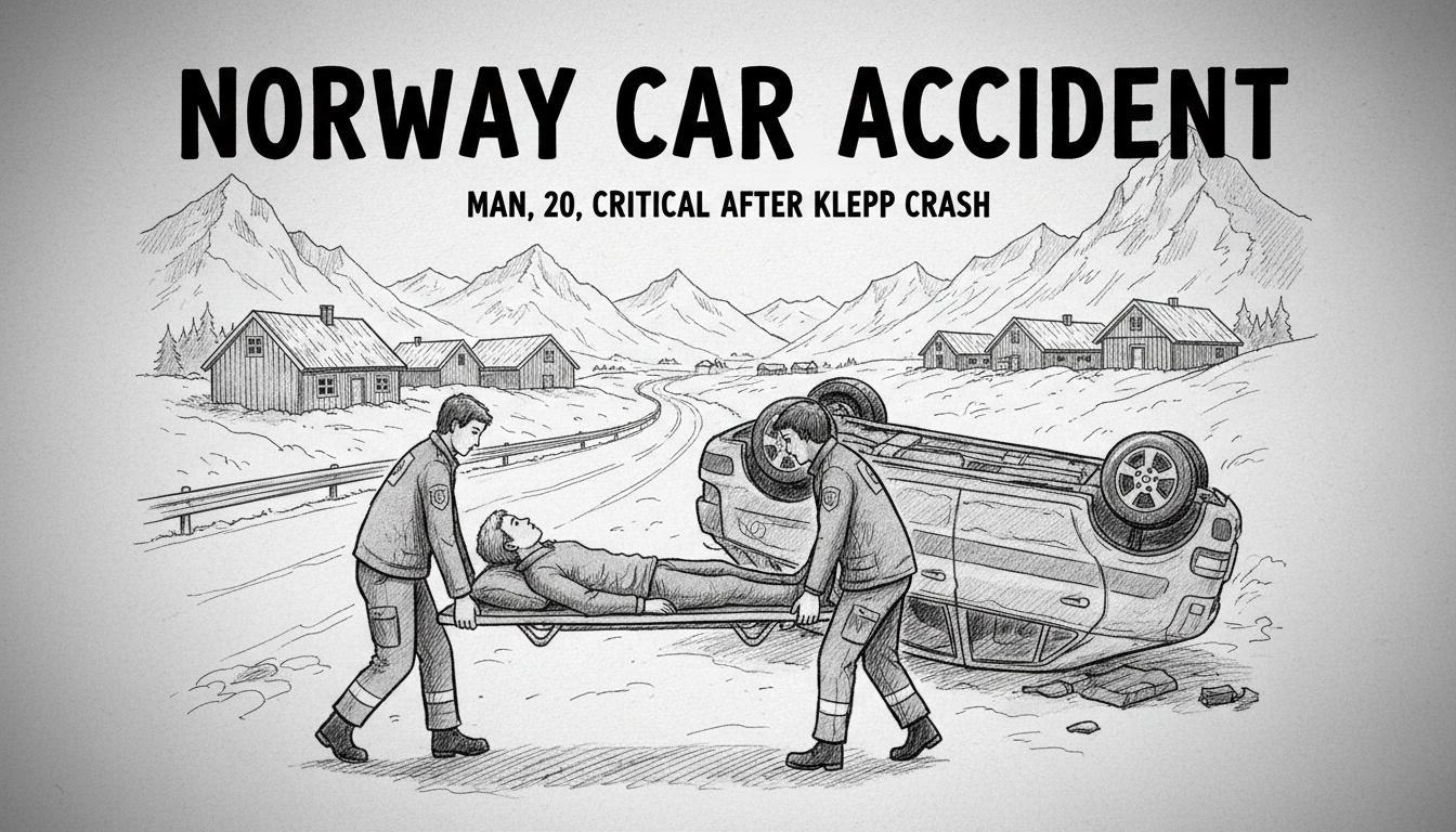 Norway Car Accident: Man, 20, Critical After Klepp Crash