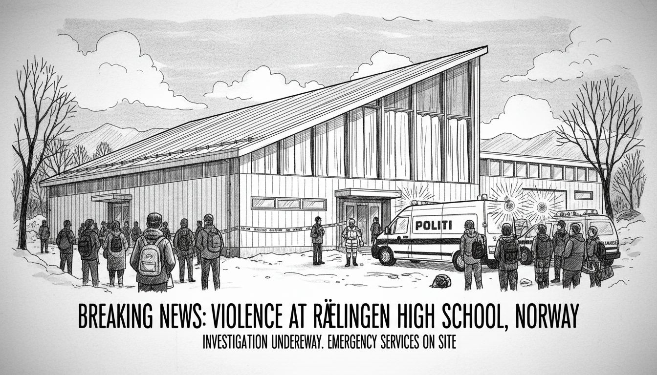 Violence Reported at Norwegian High School in Rælingen