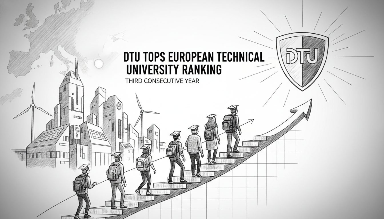 DTU Tops European Technical University Ranking for Third Consecutive Year