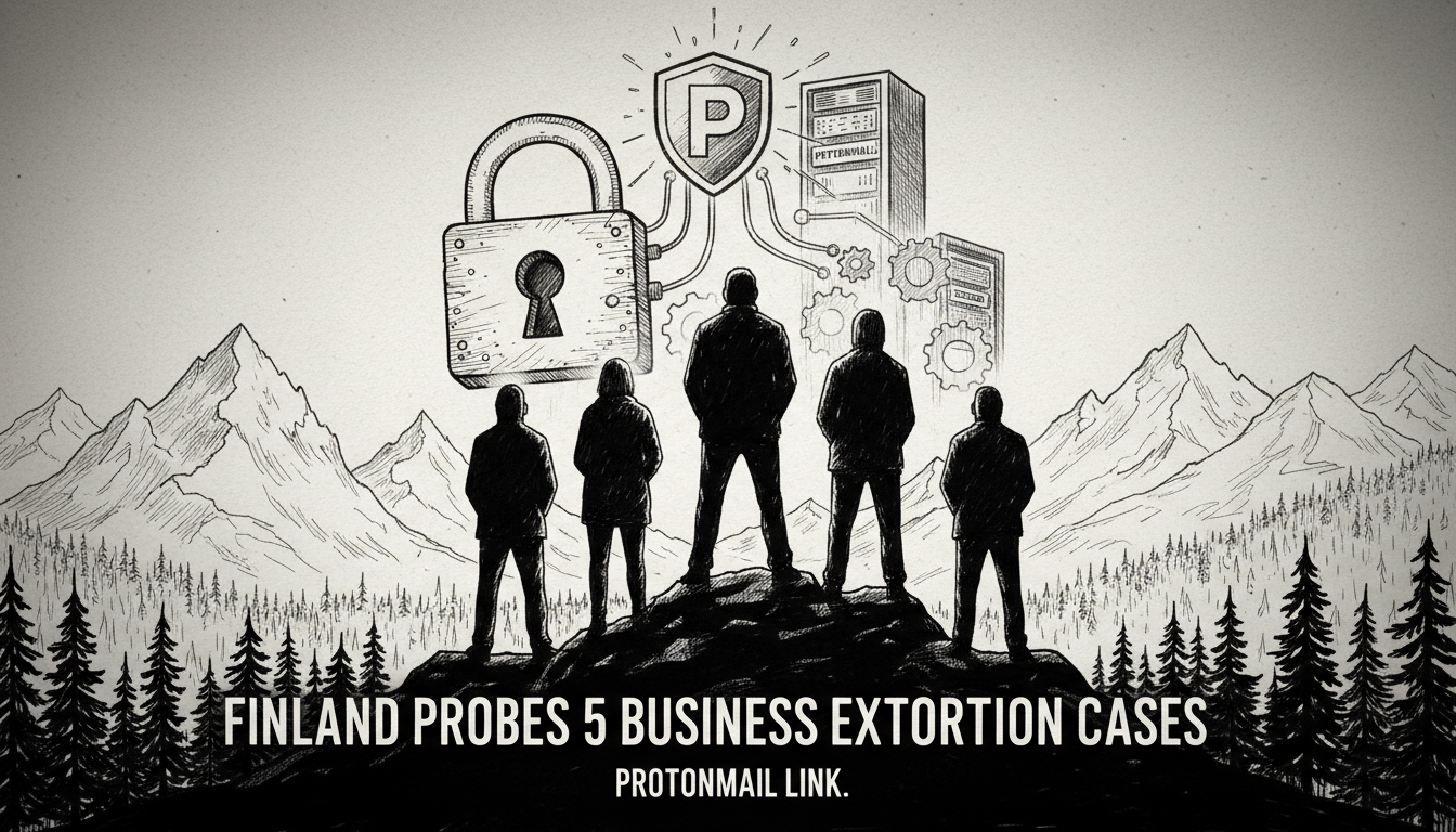 Finland Probes 5 Business Extortion Cases: Protonmail Link