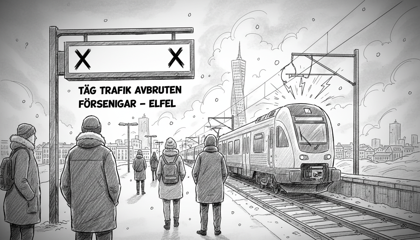 Electrical Fault Disrupts Train Traffic Through Malmö