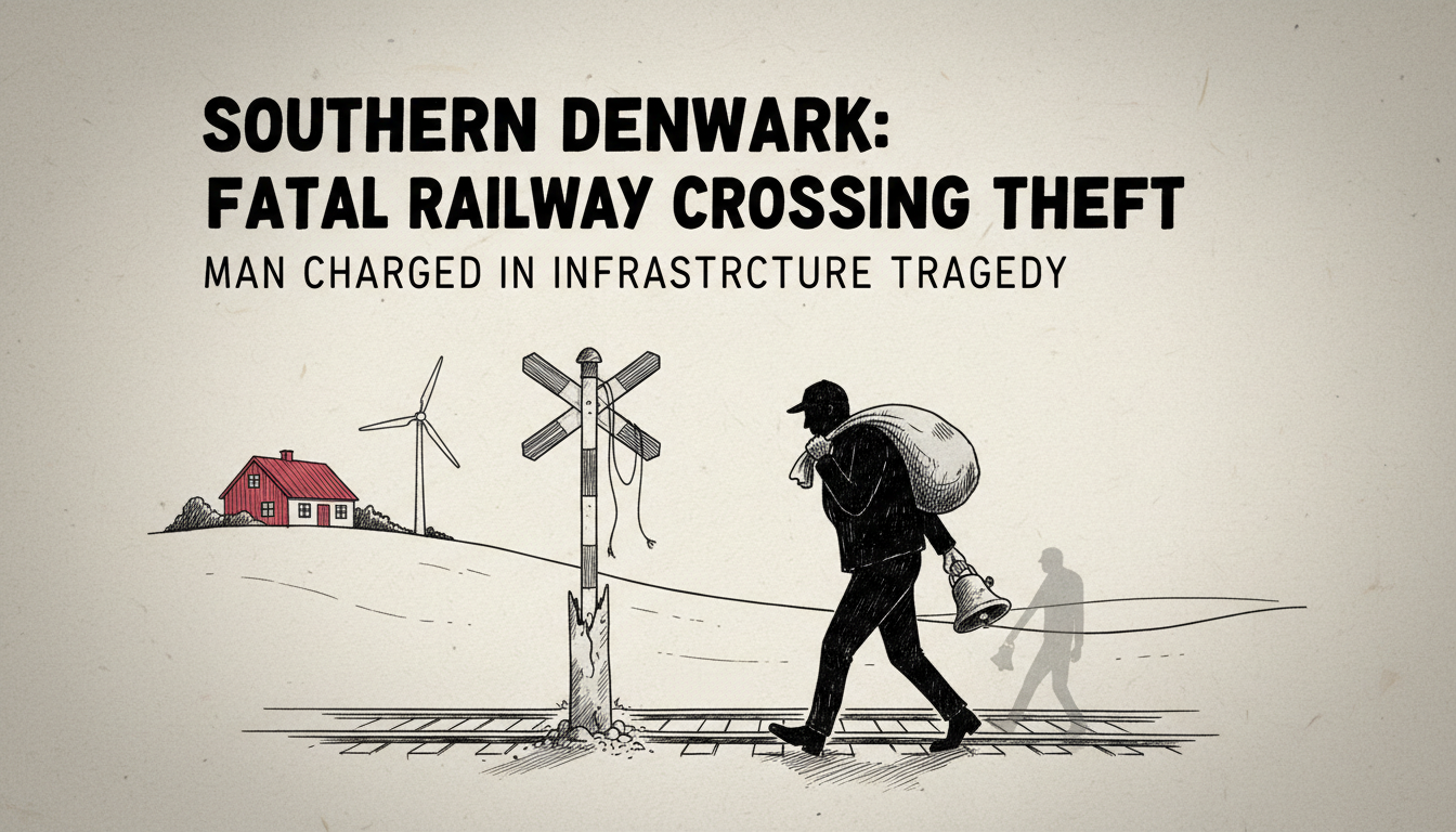 Man Charged in Fatal Railway Crossing Theft Case in Southern Denmark