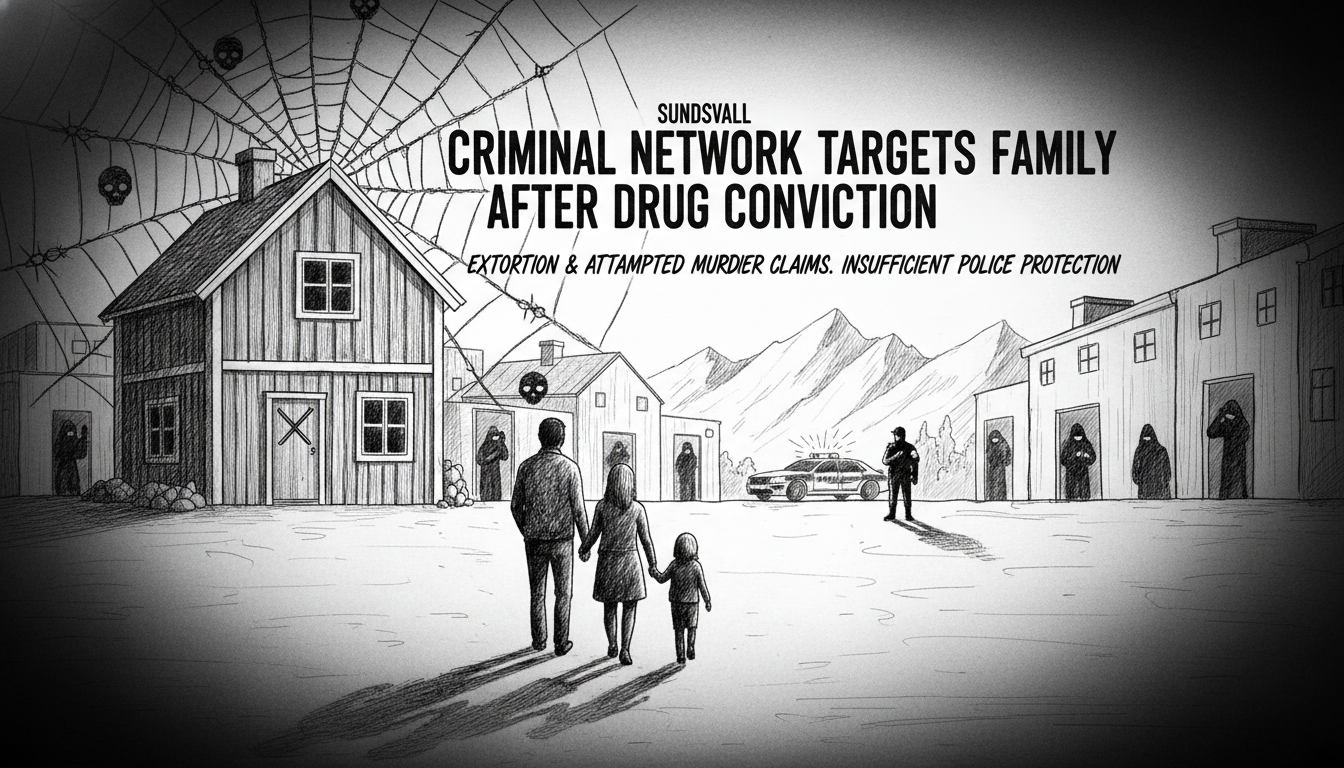 Criminal Network Targets Family in Sundsvall After Drug Conviction