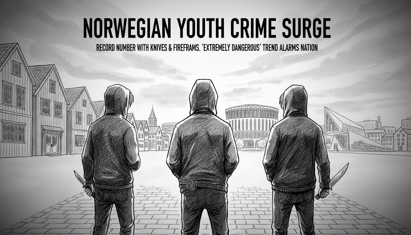 Record Number of Norwegian Youth Caught Carrying Knives and Firearms