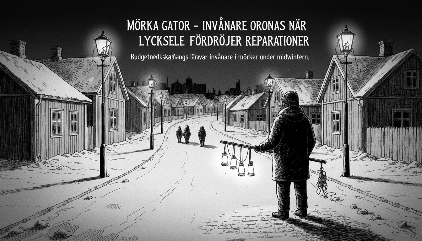 Dark Streets Concern Residents as Lycksele Delays Streetlight Repairs