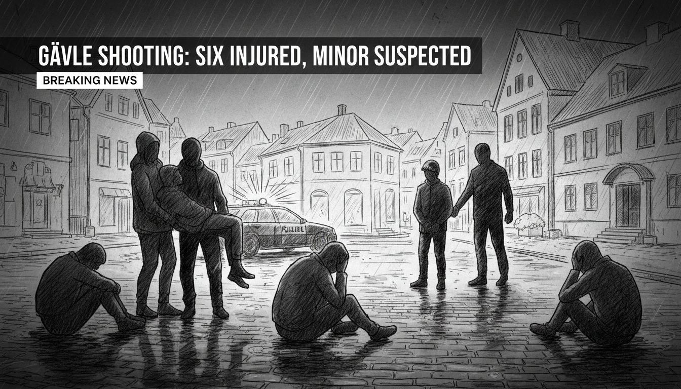 Six injured in Gävle shooting, minor suspected