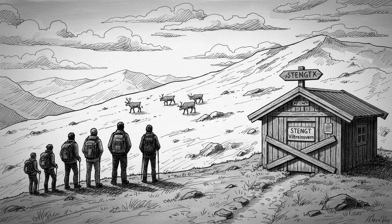 Norwegian Trekking Association Closes Mountain Huts to Protect Wild Reindeer