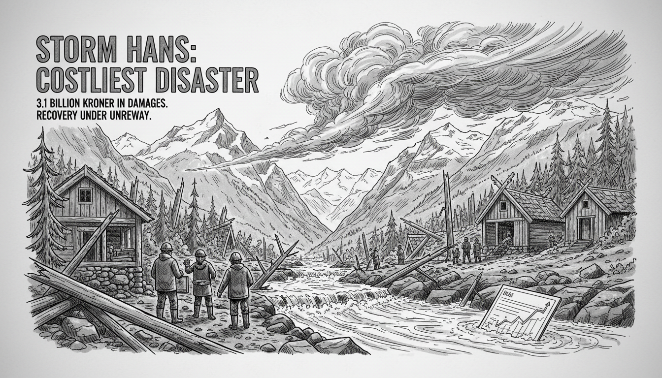 Storm Hans Becomes Norway's Costliest Natural Disaster