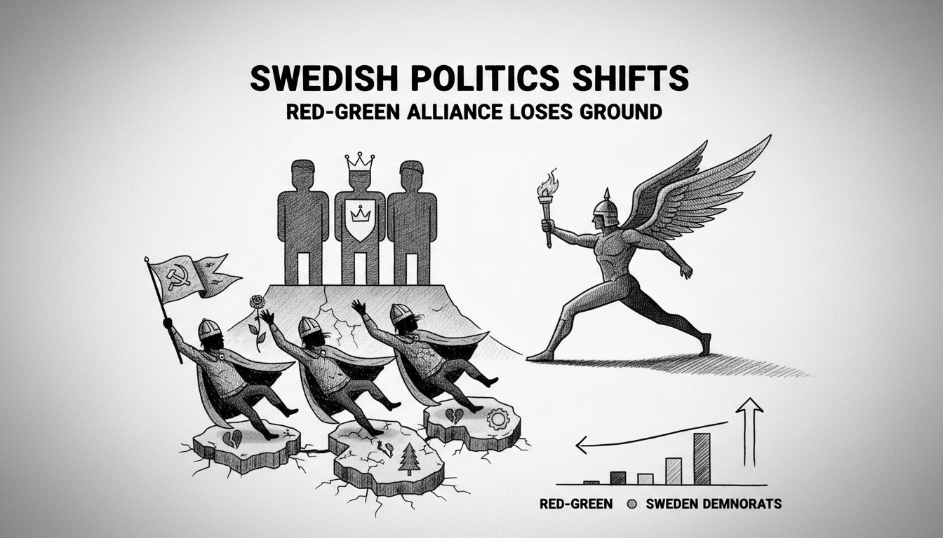 Red-Green Alliance Loses Ground to Government Bloc