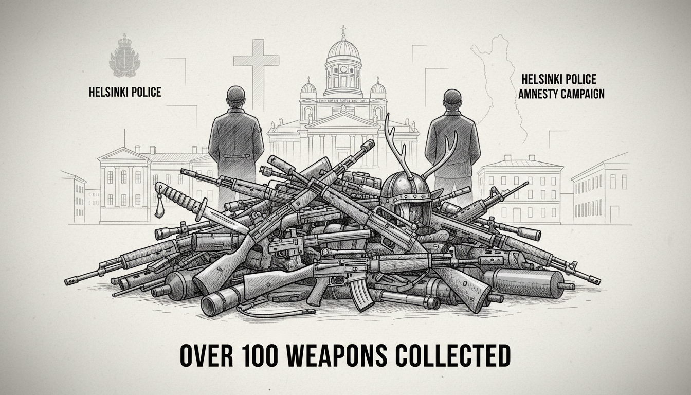 Helsinki Police Collect Over 100 Weapons in Amnesty Campaign