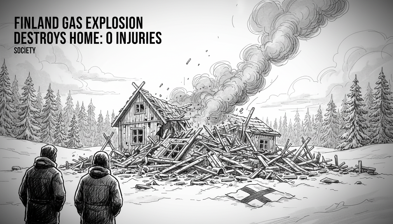 Finland Gas Explosion Destroys Home: 0 Injuries
