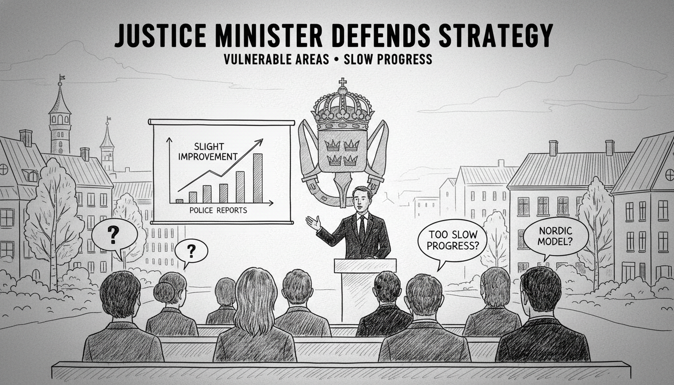 Justice Minister Defends Strategy on Vulnerable Areas Amid Slow Progress