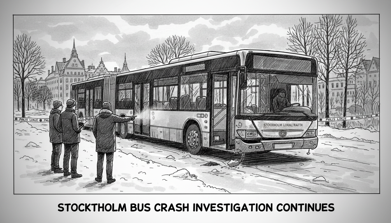 Stockholm Bus Crash Investigation Continues as Police Examine Vehicle