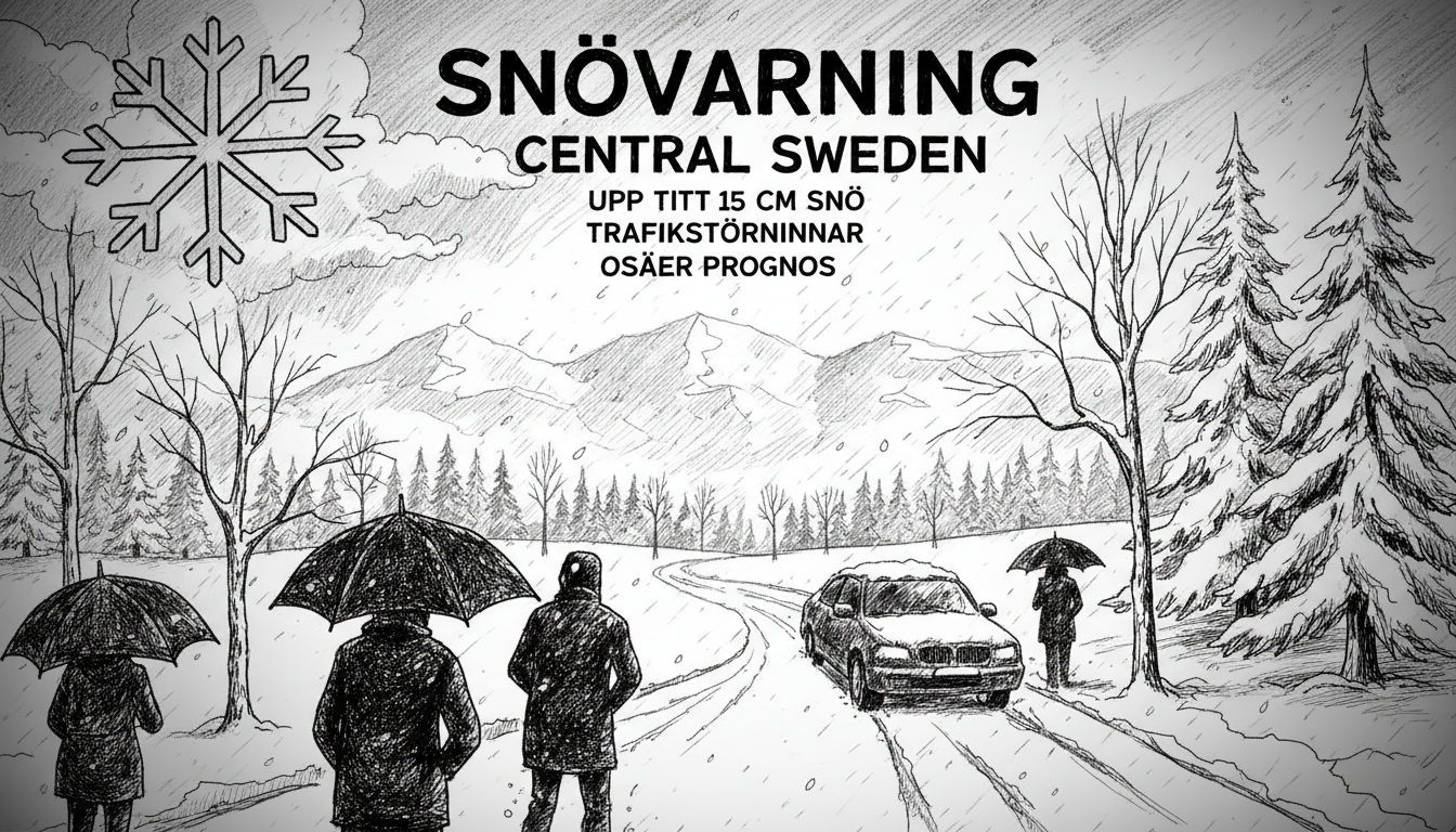 New Snow Warnings Issued for Central Sweden