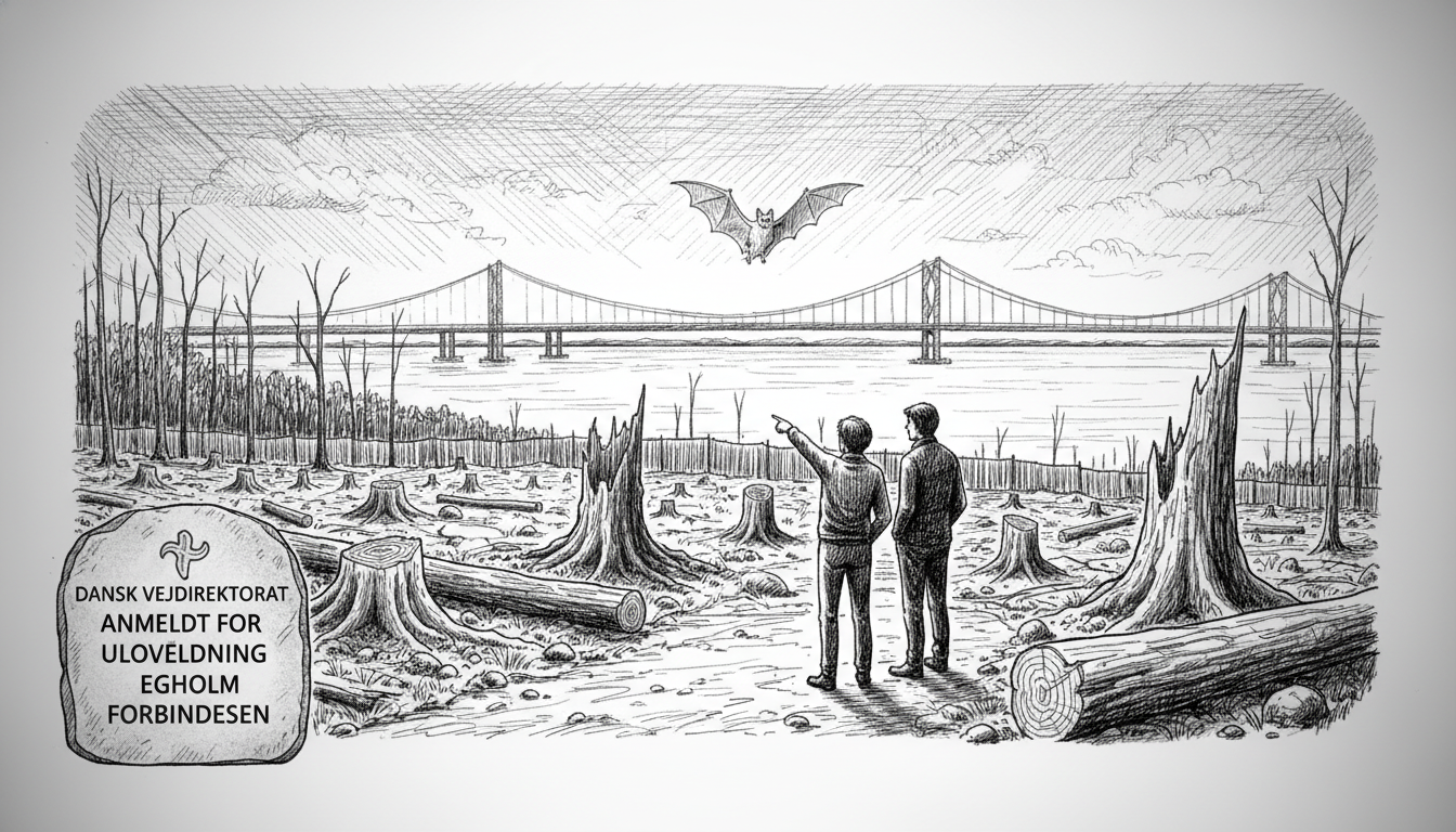 Danish Road Directorate Reported for Illegal Tree Felling Along Egholm Connection