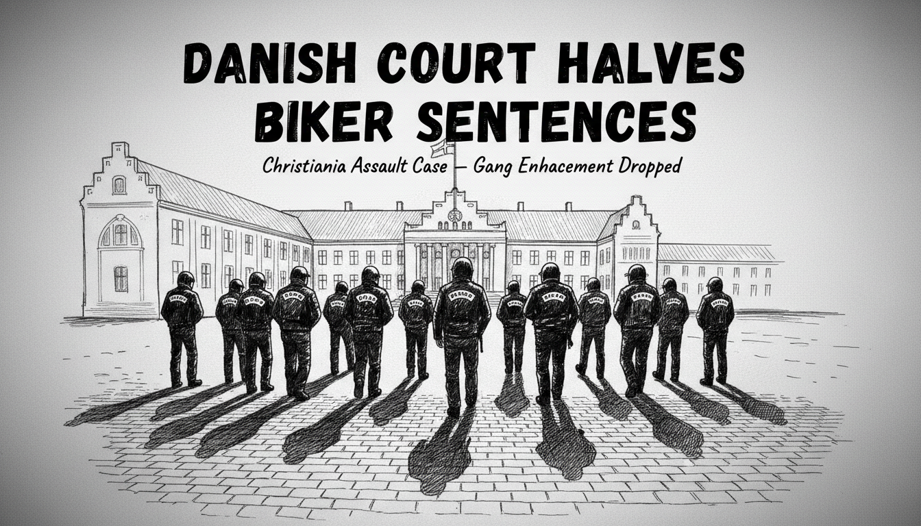 Danish Court Halves Sentences in Christiania Biker Assault Case