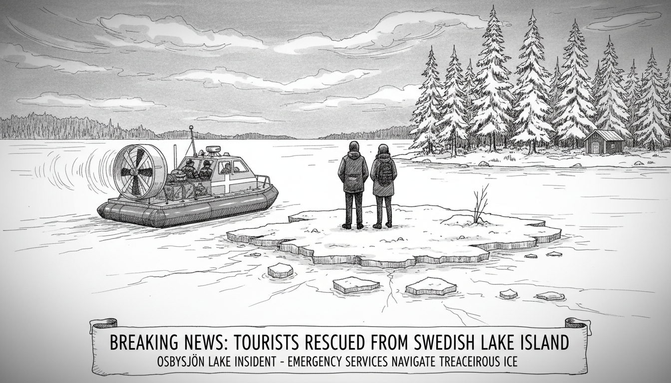 Tourists Rescued After Getting Stranded on Swedish Lake Island