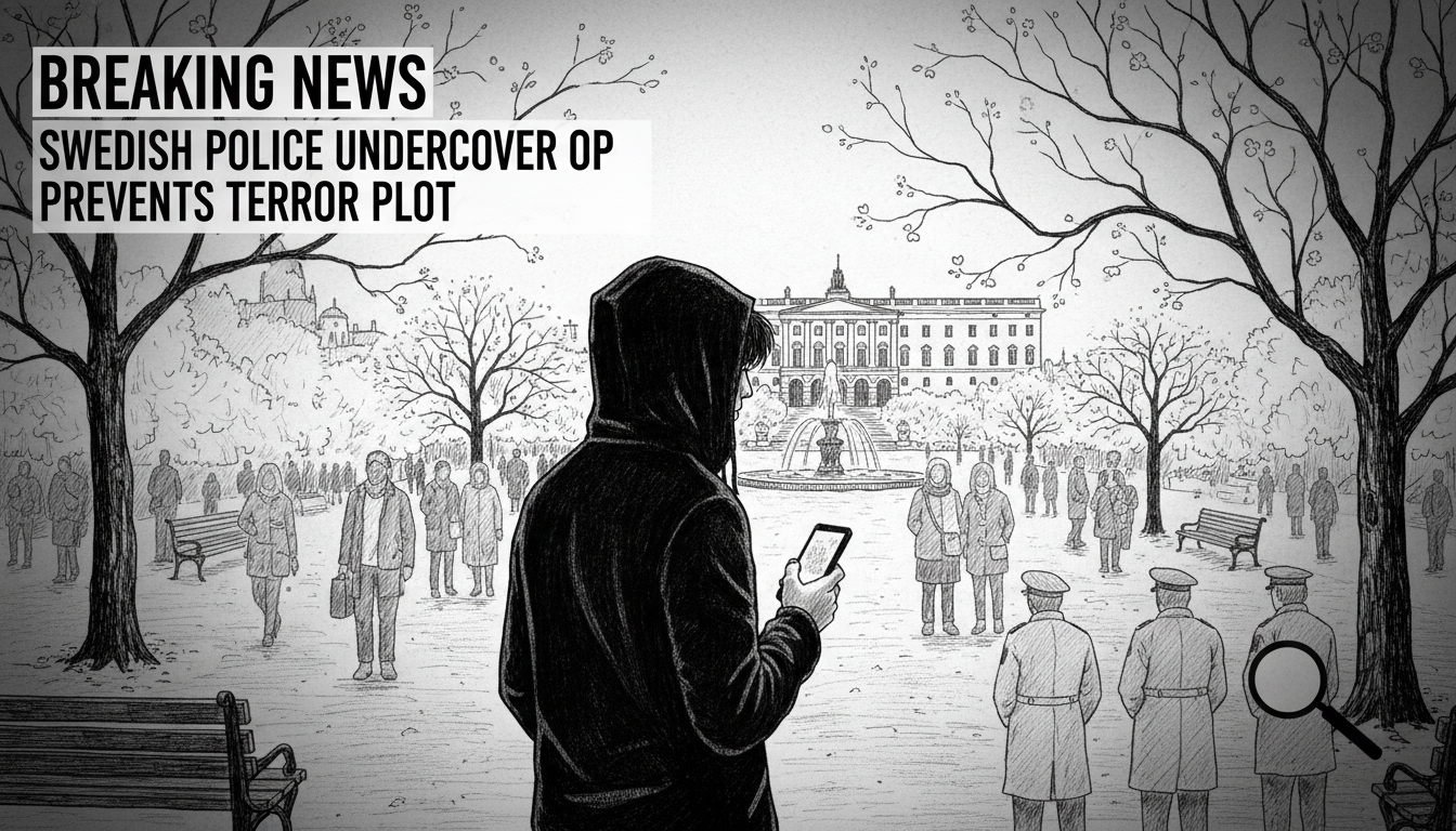 Swedish Police Undercover Operation Prevents Terror Plot in Stockholm