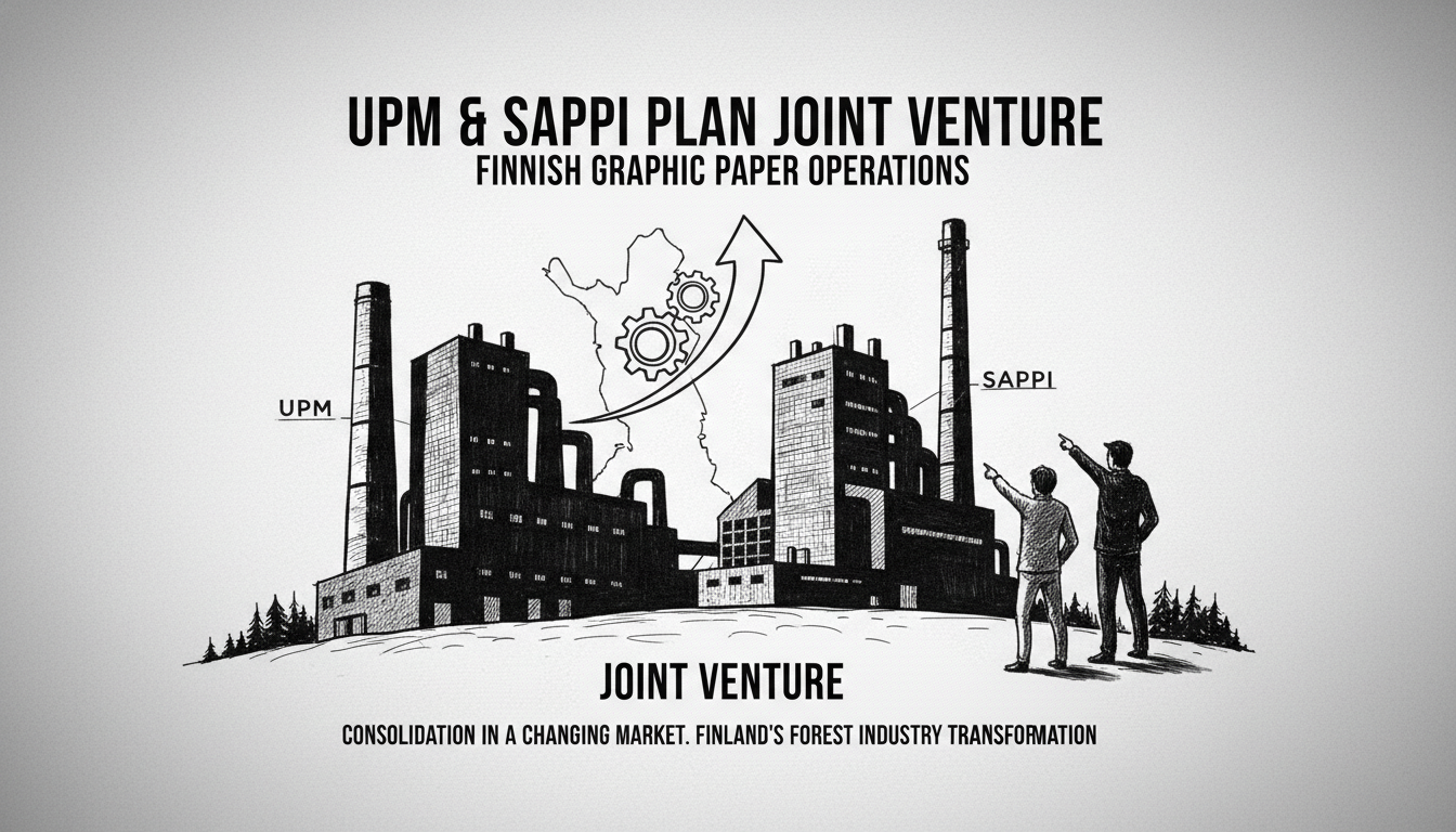 UPM and Sappi Plan Joint Venture for Finnish Graphic Paper Operations