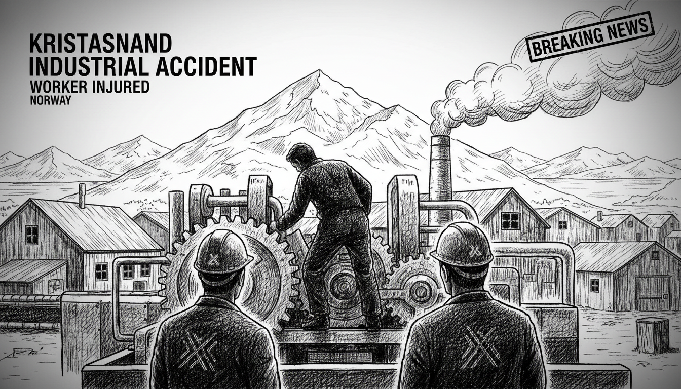 Worker Injured in Industrial Accident at Kristiansand Site