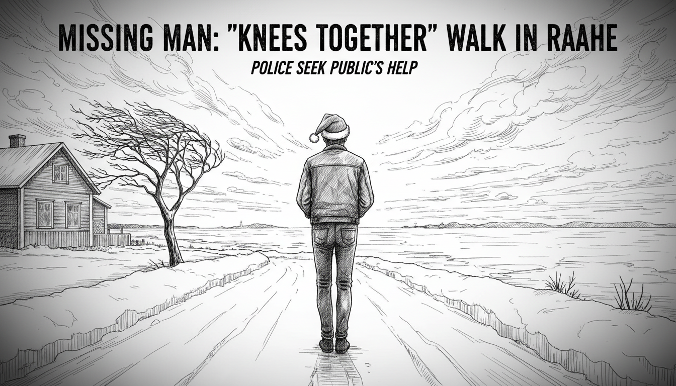 Police Search for Missing Man Walking with Knees Together in Raahe