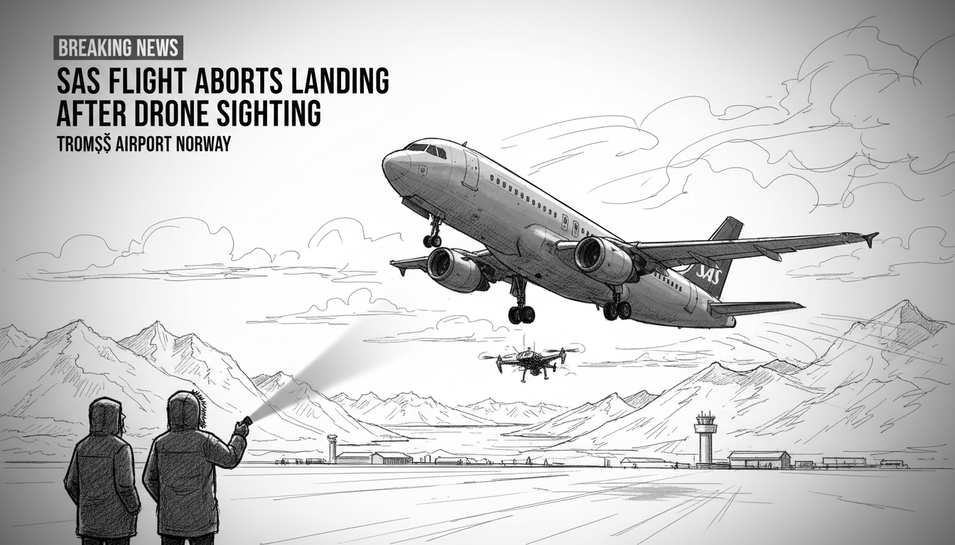 SAS Flight Aborts Landing After Drone Sighting Near Tromsø Airport